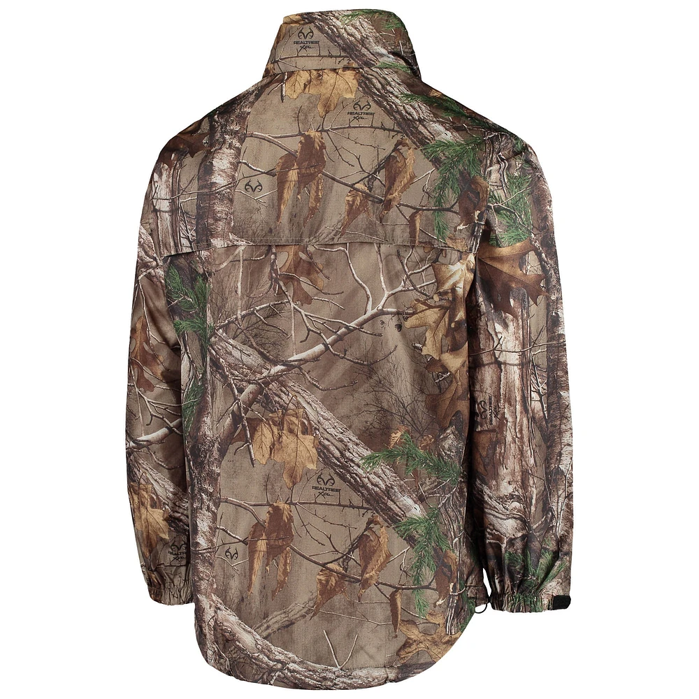 Dunbrooke Realtree Camo Green Bay Packers Circle Sportsman Veste imperméable repliable à fermeture éclair intégrale pour homme