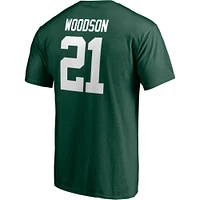 Men's Fanatics Charles Woodson Green Bay Packers NFL Hall of Fame Class 2021 Name & Number T-Shirt