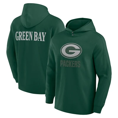 T-shirt à capuche manches longues en mélange tricolore Elements Blaze de Green Bay Packers pour hommes Fanatics