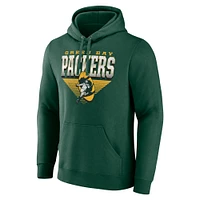 Men's Fanatics Green Bay Packers Geometric Chrome Pullover Hoodie