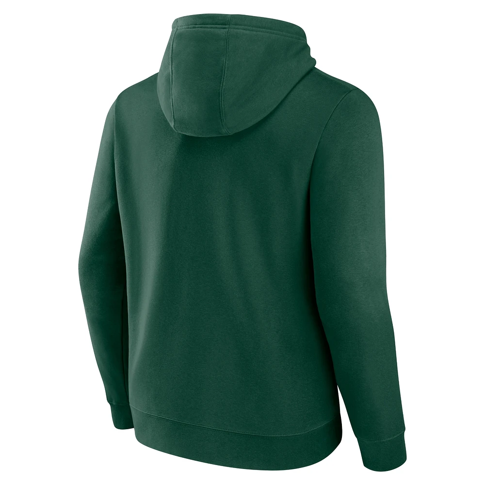 Men's Fanatics Green Bay Packers Geometric Chrome Pullover Hoodie