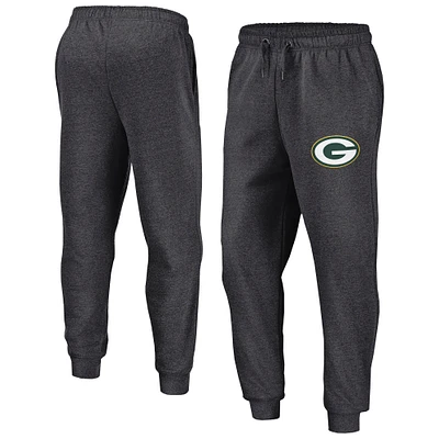 Pantalon de jogging en polaire Boost Fanatics Heather Charcoal pour homme des Green Bay Packers