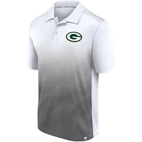 Men's Fanatics White/Gray Green Bay Packers Parameter Polo