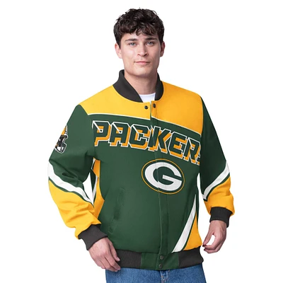 Veste à boutons-pression G-III Extreme Green Bay Packers Maximum Racing pour homme