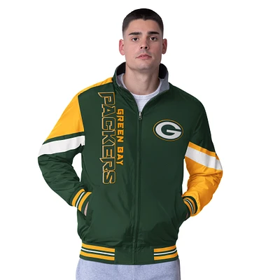 Veste réversible entièrement zippée G-III Extreme Green Bay Packers Strong Arm pour homme