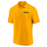 Men's Green/Gold Green Bay Packers Dueling Two-Pack Polo Set