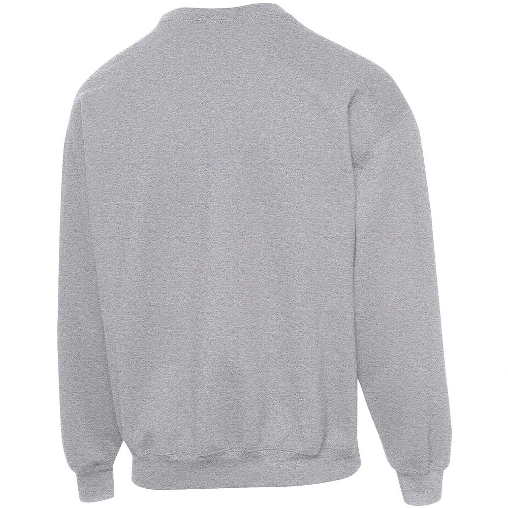 Men's Junk Food Heathered Gray Green Bay Packers Avengers Throwback - Pullover Sweatshirt