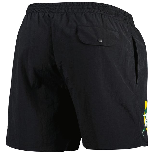 Short en nylon Essentials de l'équipe Green Bay Packers Mitchell & Ness pour homme, noir