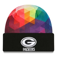 Men's New Era  Black Green Bay Packers 2023 NFL Crucial Catch Cuffed Knit Hat