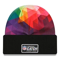 Men's New Era  Black Green Bay Packers 2023 NFL Crucial Catch Cuffed Knit Hat