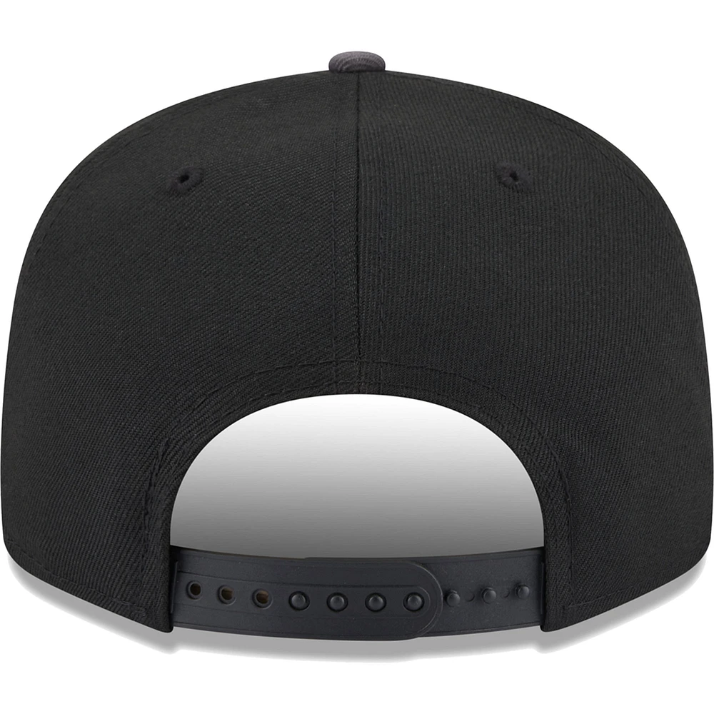 Men's New Era Black Green Bay Packers Tidal 9FIFTY Snapback Hat