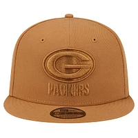 Men's New Era Brown Green Bay Packers Color Pack 9FIFTY Snapback Hat