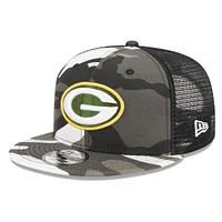 Men's New Era Camo Green Bay Packers Dark Trucker 9FIFTY Snapback Hat