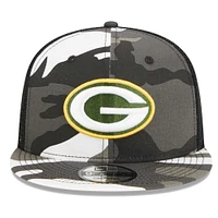 Men's New Era Camo Green Bay Packers Dark Trucker 9FIFTY Snapback Hat