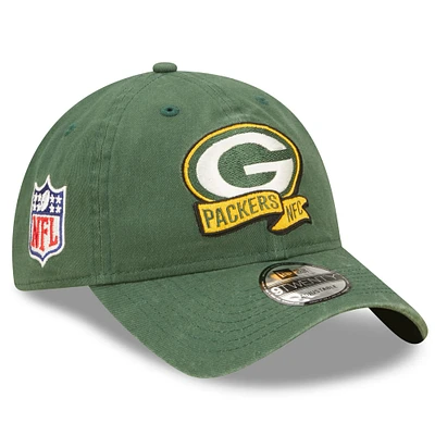 Men's New Era Green Green Bay Packers 2022 Sideline - 9TWENTY Team Color Adjustable Hat