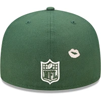 Casquette ajustée 59FIFTY Green Bay Packers Lips New Era pour homme