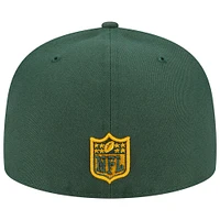 Casquette ajustée Main 59FIFTY des Packers de Green Bay New Era pour homme