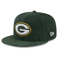 Men's New Era Green Bay Packers Throwback Corduroy 59FIFTY Fitted Hat