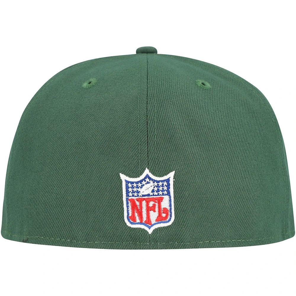 Casquette ajustée 59FIFTY Throwback Main des Packers de Green Bay New Era pour homme