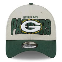 Casquette Flex New Era Stone/Green Green Bay Packers 2023 NFL Draft 39THIRTY pour homme