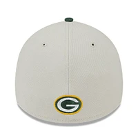 Casquette Flex New Era Stone/Green Green Bay Packers 2023 NFL Draft 39THIRTY pour homme