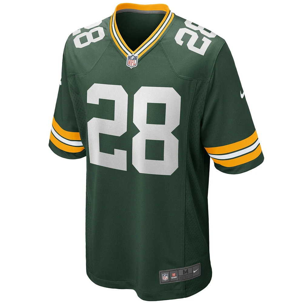 Men's Nike AJ Dillon Green Bay Packers Team Game Jersey
