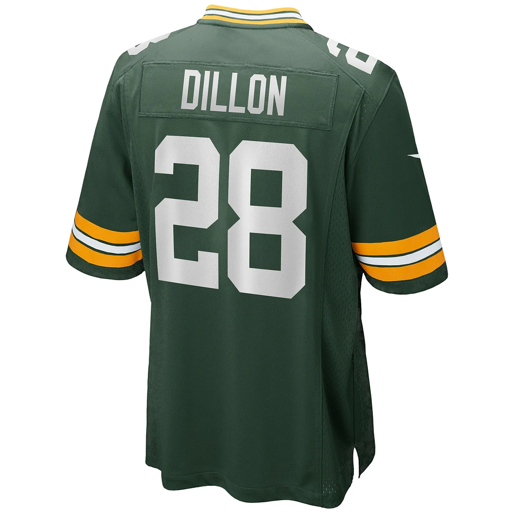 Men's Nike AJ Dillon Green Bay Packers Team Game Jersey