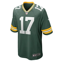 Maillot de match Nike Anders Carlson Green Bay Packers pour homme