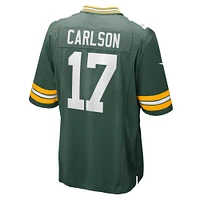 Maillot de match Nike Anders Carlson Green Bay Packers pour homme