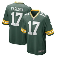 Maillot de match Nike Anders Carlson Green Bay Packers pour homme