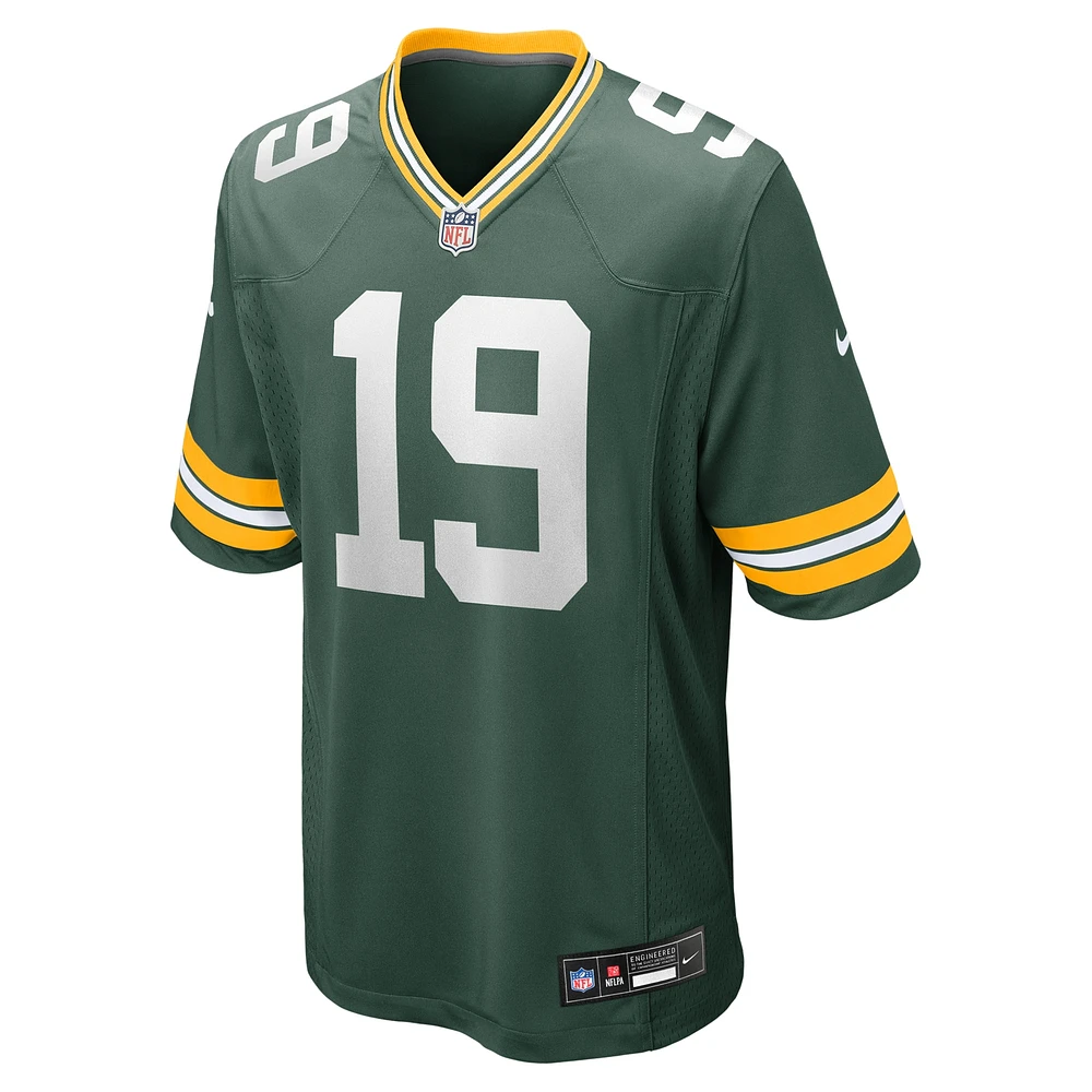 Maillot de match Nike Daniel Whelan pour homme, vert, des Packers Green Bay