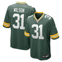 Maillot de match Nike Emanuel Wilson pour homme, vert, Green Bay Packers