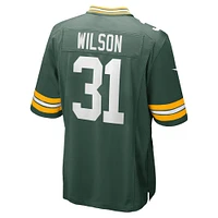 Maillot de match Nike Emanuel Wilson pour homme, vert, Green Bay Packers