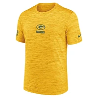Men's Nike Gold Green Bay Packers Sideline Velocity Performance T-Shirt