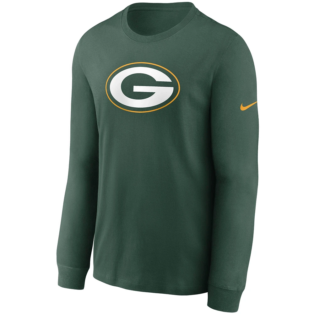 Men's Nike Green Bay Packers Primary Logo Long Sleeve T-Shirt