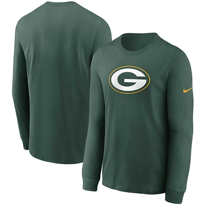 Men's Nike Green Bay Packers Primary Logo Long Sleeve T-Shirt