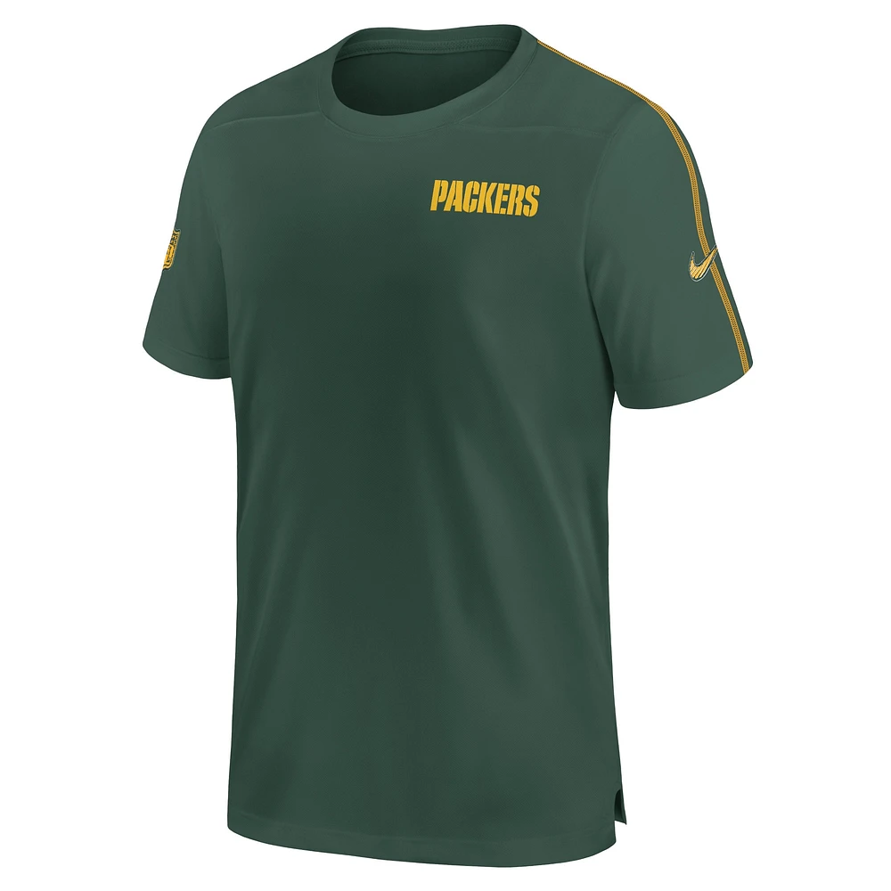 Men's Nike Hunter Green Bay Packers 2024 Sideline Coach UV Performance T-Shirt