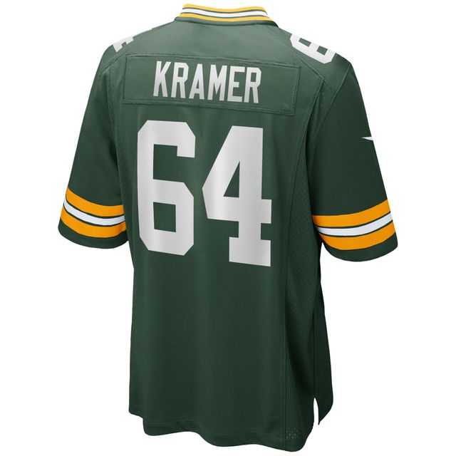 Maillot de joueur retraité Nike Jerry Kramer Green Bay Packers pour homme