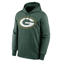 Men's Nike Jordan Love Green Bay Packers Player Name & Number Performance Pullover Hoodie