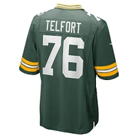 Maillot de match Nike Kadeem Telfort vert Green Bay Packers pour homme