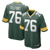 Maillot de match Nike Kadeem Telfort vert Green Bay Packers pour homme