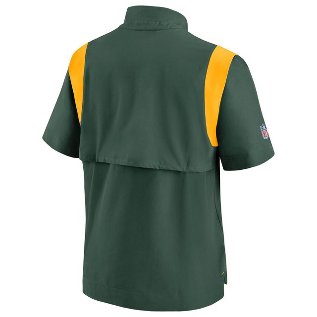 Haut à enfiler Chevron Lockup Nike Kelly Green Bay Packers Sideline Coaches pour homme