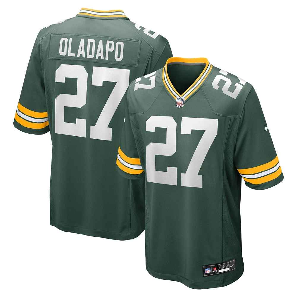 Men's Nike Kitan Oladapo Green Bay Packers Game Jersey