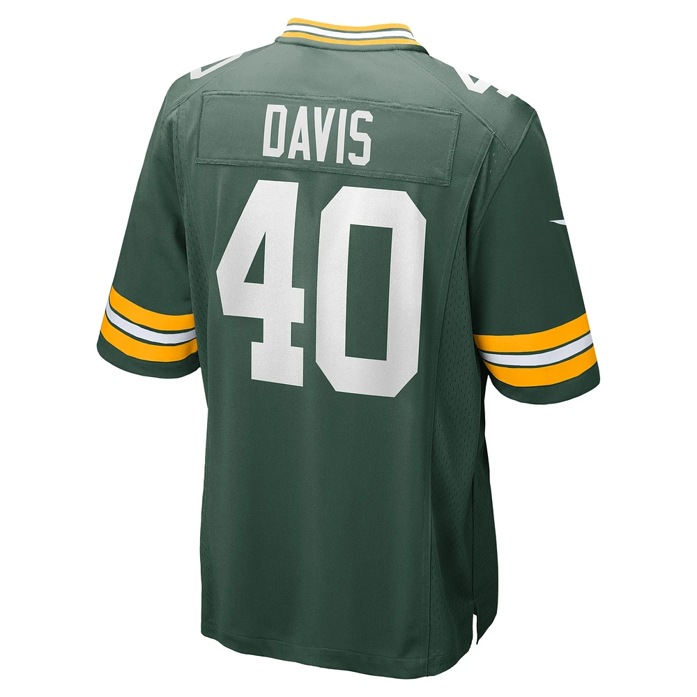 Men's Nike LJ Davis  Green Bay Packers Game Jersey