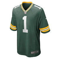 Men's Nike Number 1 Dad Green Bay Packers Game Jersey