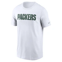 Men's Nike Green Bay Packers Primetime Wordmark Essential T-Shirt