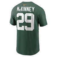 Men's Nike Xavier McKinney Green Bay Packers Name & Number T-Shirt