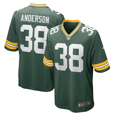 Men's Nike Zayne Anderson  Green Bay Packers Team Game Jersey