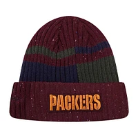 Men's Pro Standard Burgundy Green Bay Packers Speckled Cuffed Knit Hat