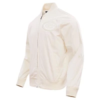 Men's Pro Standard Cream Green Bay Packers Neutral Full-Zip Jacket